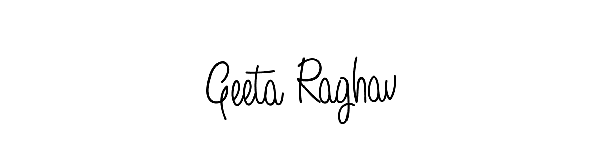 Design your own signature with our free online signature maker. With this signature software, you can create a handwritten (Angelique-Rose-font-FFP) signature for name Geeta Raghav. Geeta Raghav signature style 5 images and pictures png