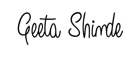 The Angelique-Rose-font-FFP lettering style adds unique flourish to name Geeta Shinde. Stand out with a custom digital autograph made in seconds. Geeta Shinde signature style 5 images and pictures png