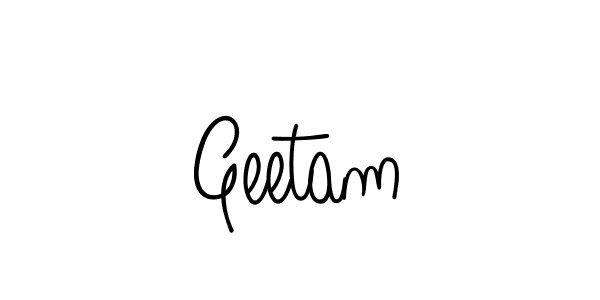 How to make Geetam signature? Angelique-Rose-font-FFP is a professional autograph style. Create handwritten signature for Geetam name. Geetam signature style 5 images and pictures png