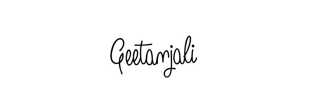 You should practise on your own different ways (Angelique-Rose-font-FFP) to write your name (Geetanjali) in signature. don't let someone else do it for you. Geetanjali signature style 5 images and pictures png