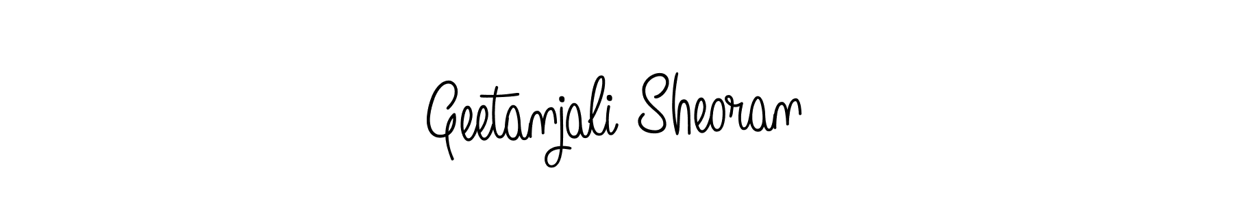 Make a beautiful signature design for name Geetanjali Sheoran. With this signature (Angelique-Rose-font-FFP) style, you can create a handwritten signature for free. Geetanjali Sheoran signature style 5 images and pictures png