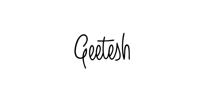How to make Geetesh name signature. Use Angelique-Rose-font-FFP style for creating short signs online. This is the latest handwritten sign. Geetesh signature style 5 images and pictures png