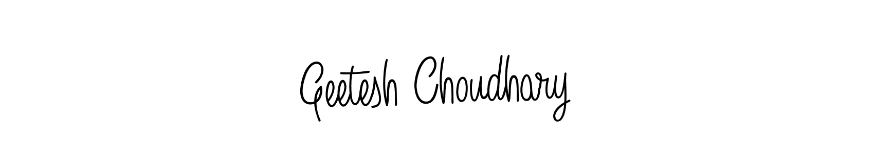 Geetesh Choudhary stylish signature style. Best Handwritten Sign (Angelique-Rose-font-FFP) for my name. Handwritten Signature Collection Ideas for my name Geetesh Choudhary. Geetesh Choudhary signature style 5 images and pictures png