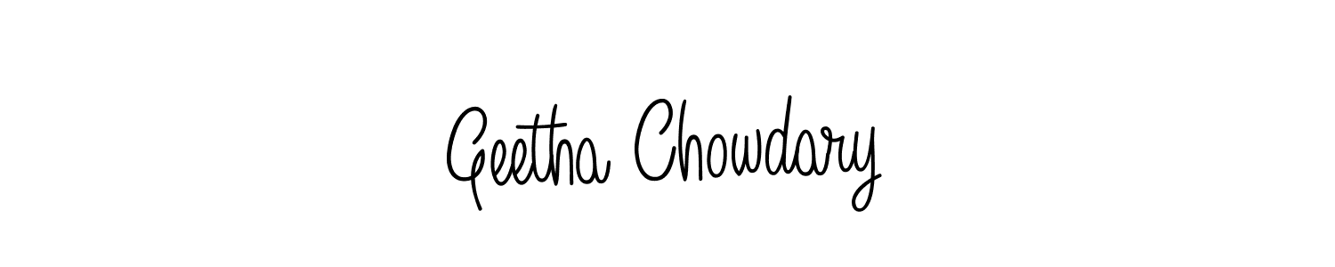 Also You can easily find your signature by using the search form. We will create Geetha Chowdary name handwritten signature images for you free of cost using Angelique-Rose-font-FFP sign style. Geetha Chowdary signature style 5 images and pictures png