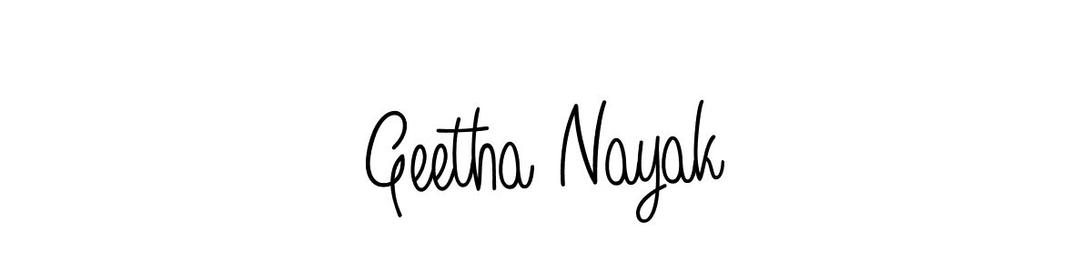 How to make Geetha Nayak name signature. Use Angelique-Rose-font-FFP style for creating short signs online. This is the latest handwritten sign. Geetha Nayak signature style 5 images and pictures png