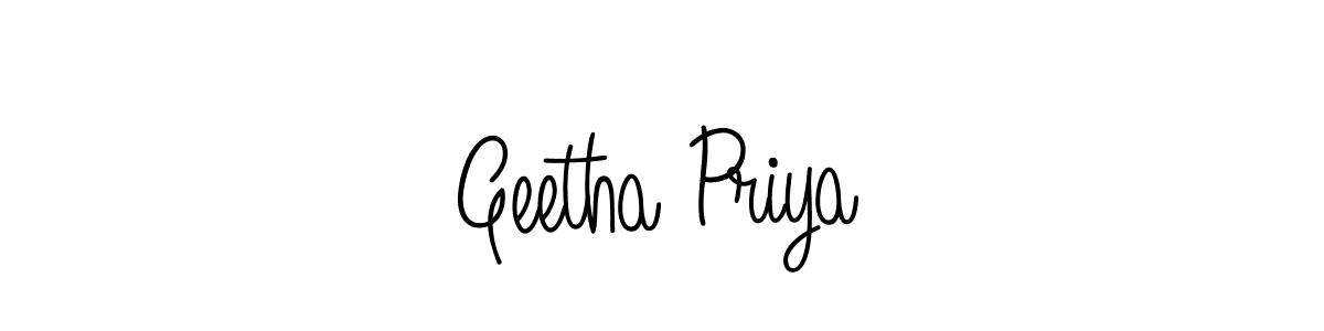 You can use this online signature creator to create a handwritten signature for the name Geetha Priya. This is the best online autograph maker. Geetha Priya signature style 5 images and pictures png