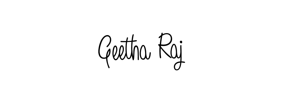 How to Draw Geetha Raj signature style? Angelique-Rose-font-FFP is a latest design signature styles for name Geetha Raj. Geetha Raj signature style 5 images and pictures png