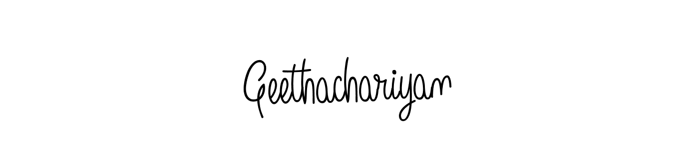 The best way (Angelique-Rose-font-FFP) to make a short signature is to pick only two or three words in your name. The name Geethachariyan include a total of six letters. For converting this name. Geethachariyan signature style 5 images and pictures png