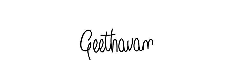 Geethavan stylish signature style. Best Handwritten Sign (Angelique-Rose-font-FFP) for my name. Handwritten Signature Collection Ideas for my name Geethavan. Geethavan signature style 5 images and pictures png