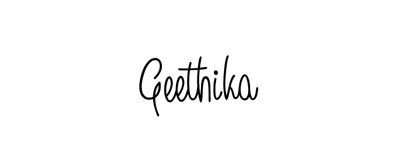 How to make Geethika signature? Angelique-Rose-font-FFP is a professional autograph style. Create handwritten signature for Geethika name. Geethika signature style 5 images and pictures png