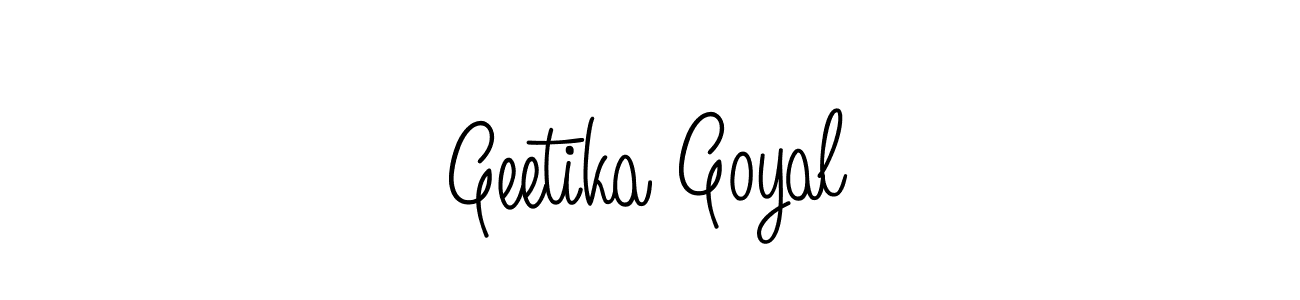 Also we have Geetika Goyal name is the best signature style. Create professional handwritten signature collection using Angelique-Rose-font-FFP autograph style. Geetika Goyal signature style 5 images and pictures png
