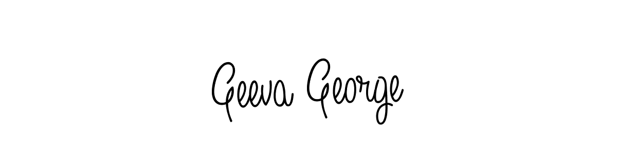 Geeva George stylish signature style. Best Handwritten Sign (Angelique-Rose-font-FFP) for my name. Handwritten Signature Collection Ideas for my name Geeva George. Geeva George signature style 5 images and pictures png