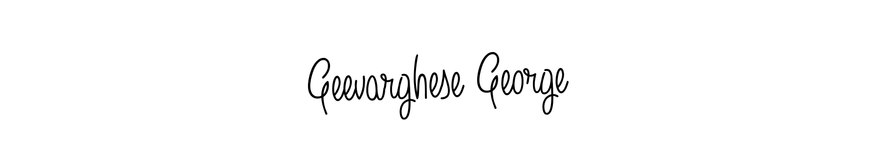 How to make Geevarghese George name signature. Use Angelique-Rose-font-FFP style for creating short signs online. This is the latest handwritten sign. Geevarghese George signature style 5 images and pictures png