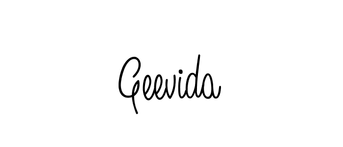 Create a beautiful signature design for name Geevida. With this signature (Angelique-Rose-font-FFP) fonts, you can make a handwritten signature for free. Geevida signature style 5 images and pictures png