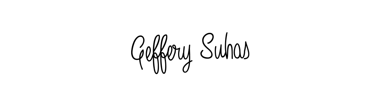 Make a beautiful signature design for name Geffery Suhas. Use this online signature maker to create a handwritten signature for free. Geffery Suhas signature style 5 images and pictures png