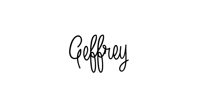 Design your own signature with our free online signature maker. With this signature software, you can create a handwritten (Angelique-Rose-font-FFP) signature for name Geffrey. Geffrey signature style 5 images and pictures png