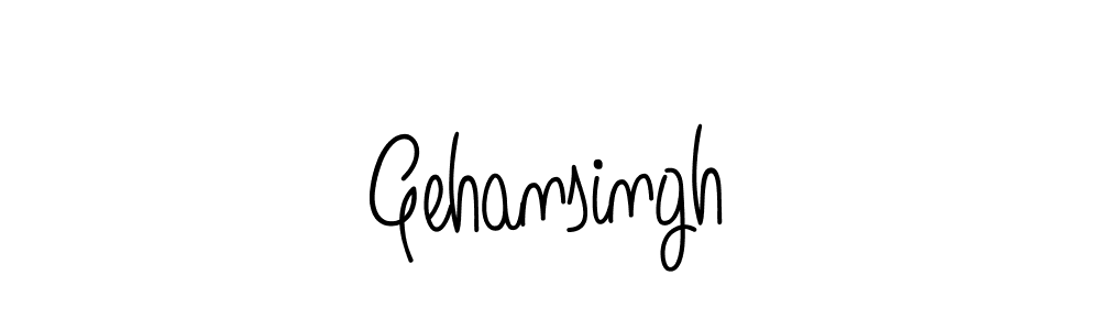 You should practise on your own different ways (Angelique-Rose-font-FFP) to write your name (Gehansingh) in signature. don't let someone else do it for you. Gehansingh signature style 5 images and pictures png