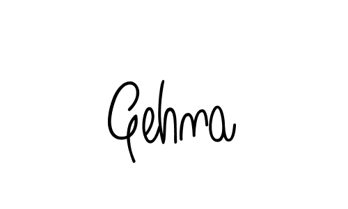 How to make Gehna name signature. Use Angelique-Rose-font-FFP style for creating short signs online. This is the latest handwritten sign. Gehna signature style 5 images and pictures png