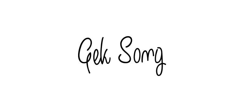 Best and Professional Signature Style for Gek Song. Angelique-Rose-font-FFP Best Signature Style Collection. Gek Song signature style 5 images and pictures png