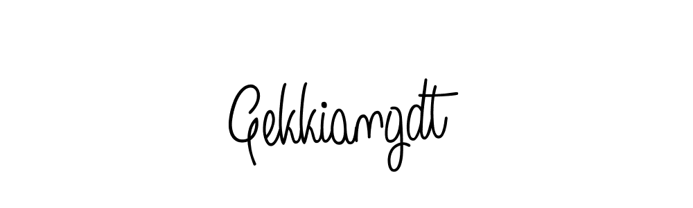 Make a beautiful signature design for name Gekkiangdt. With this signature (Angelique-Rose-font-FFP) style, you can create a handwritten signature for free. Gekkiangdt signature style 5 images and pictures png