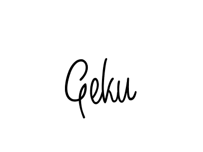 How to Draw Geku signature style? Angelique-Rose-font-FFP is a latest design signature styles for name Geku. Geku signature style 5 images and pictures png