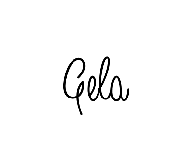 Gela stylish signature style. Best Handwritten Sign (Angelique-Rose-font-FFP) for my name. Handwritten Signature Collection Ideas for my name Gela. Gela signature style 5 images and pictures png