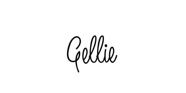 How to make Gellie name signature. Use Angelique-Rose-font-FFP style for creating short signs online. This is the latest handwritten sign. Gellie signature style 5 images and pictures png