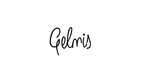 How to make Gelnis signature? Angelique-Rose-font-FFP is a professional autograph style. Create handwritten signature for Gelnis name. Gelnis signature style 5 images and pictures png