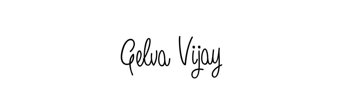 Design your own signature with our free online signature maker. With this signature software, you can create a handwritten (Angelique-Rose-font-FFP) signature for name Gelva Vijay. Gelva Vijay signature style 5 images and pictures png