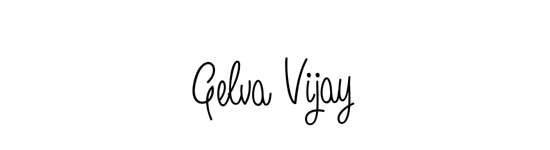 Make a beautiful signature design for name Gelva Vijay. With this signature (Angelique-Rose-font-FFP) style, you can create a handwritten signature for free. Gelva Vijay signature style 5 images and pictures png