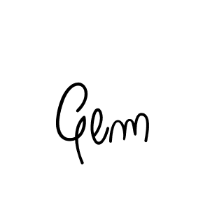 Design your own signature with our free online signature maker. With this signature software, you can create a handwritten (Angelique-Rose-font-FFP) signature for name Gem. Gem signature style 5 images and pictures png