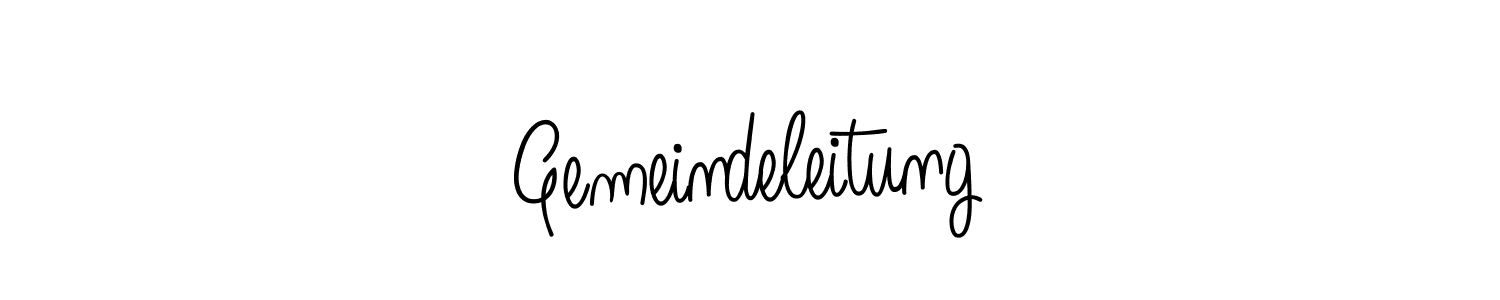 Make a beautiful signature design for name Gemeindeleitung. With this signature (Angelique-Rose-font-FFP) style, you can create a handwritten signature for free. Gemeindeleitung signature style 5 images and pictures png