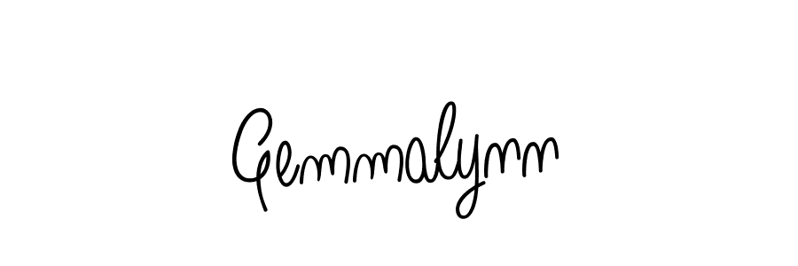 You should practise on your own different ways (Angelique-Rose-font-FFP) to write your name (Gemmalynn) in signature. don't let someone else do it for you. Gemmalynn signature style 5 images and pictures png