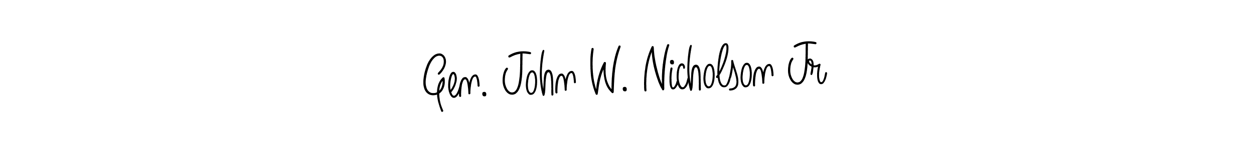 if you are searching for the best signature style for your name Gen. John W. Nicholson Jr. so please give up your signature search. here we have designed multiple signature styles  using Angelique-Rose-font-FFP. Gen. John W. Nicholson Jr signature style 5 images and pictures png