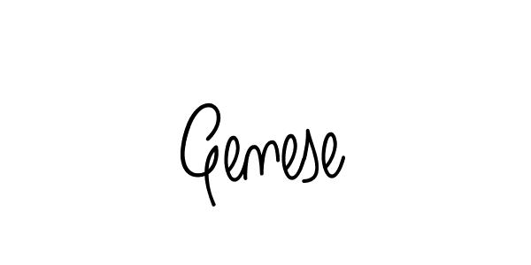 How to make Genese name signature. Use Angelique-Rose-font-FFP style for creating short signs online. This is the latest handwritten sign. Genese signature style 5 images and pictures png