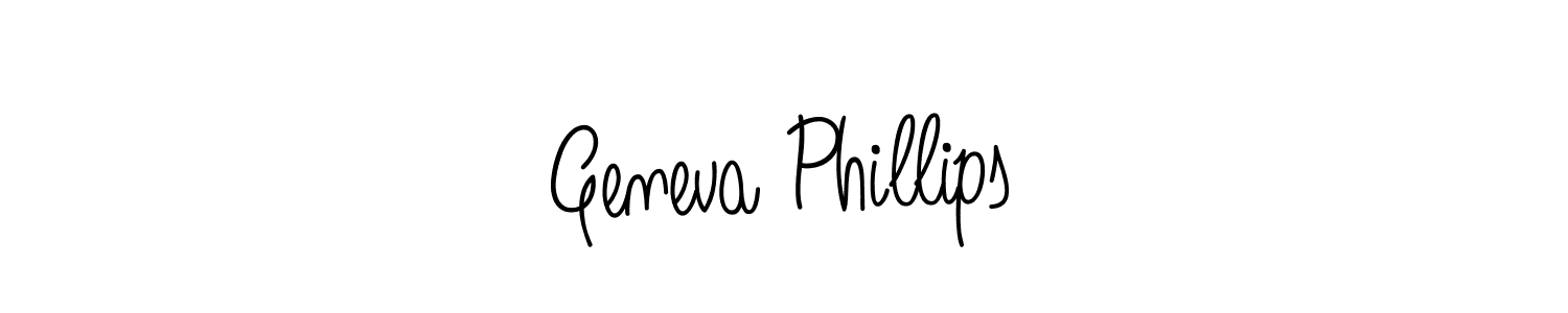 Design your own signature with our free online signature maker. With this signature software, you can create a handwritten (Angelique-Rose-font-FFP) signature for name Geneva Phillips. Geneva Phillips signature style 5 images and pictures png