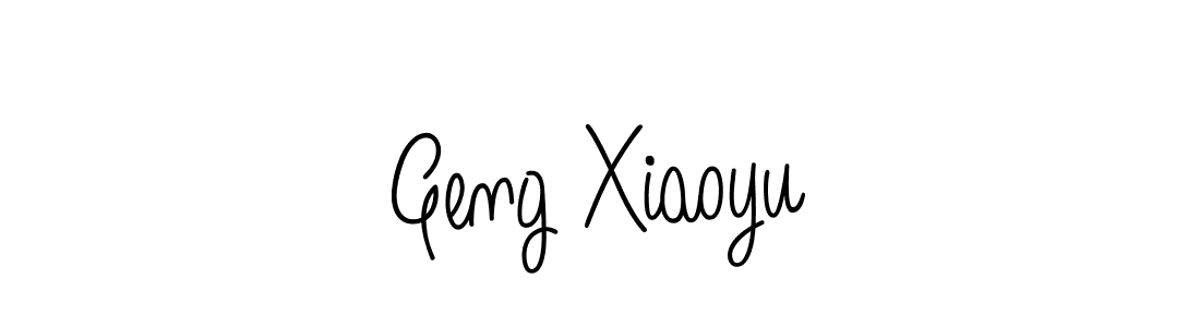 Design your own signature with our free online signature maker. With this signature software, you can create a handwritten (Angelique-Rose-font-FFP) signature for name Geng Xiaoyu. Geng Xiaoyu signature style 5 images and pictures png