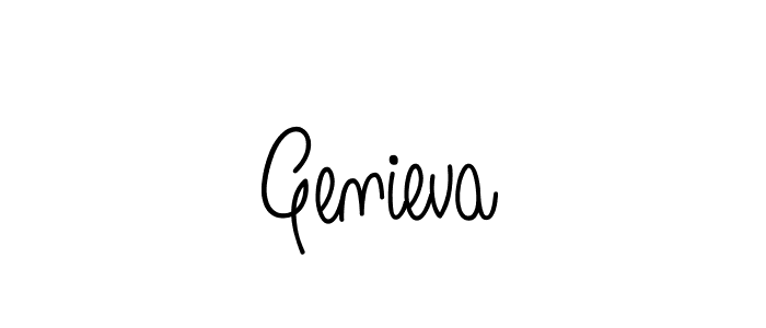 You should practise on your own different ways (Angelique-Rose-font-FFP) to write your name (Genieva) in signature. don't let someone else do it for you. Genieva signature style 5 images and pictures png