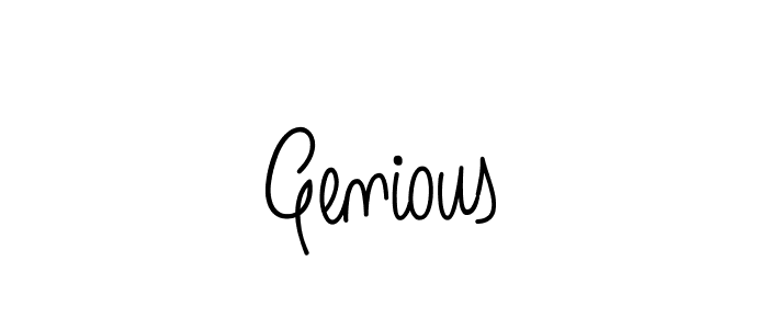 How to Draw Genious signature style? Angelique-Rose-font-FFP is a latest design signature styles for name Genious. Genious signature style 5 images and pictures png