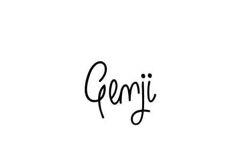 Use a signature maker to create a handwritten signature online. With this signature software, you can design (Angelique-Rose-font-FFP) your own signature for name Genji. Genji signature style 5 images and pictures png