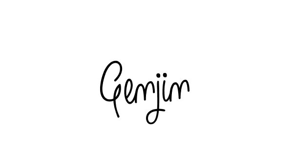 How to make Genjin signature? Angelique-Rose-font-FFP is a professional autograph style. Create handwritten signature for Genjin name. Genjin signature style 5 images and pictures png