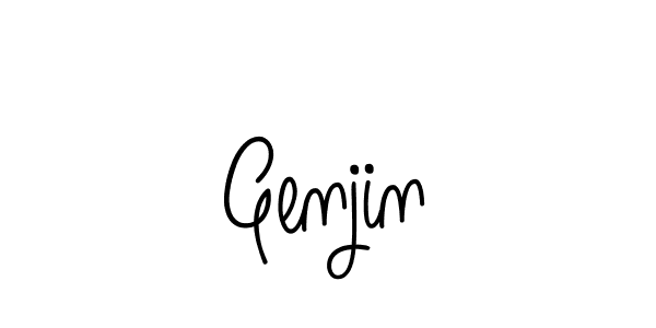 Once you've used our free online signature maker to create your best signature Angelique-Rose-font-FFP style, it's time to enjoy all of the benefits that Genjin name signing documents. Genjin signature style 5 images and pictures png