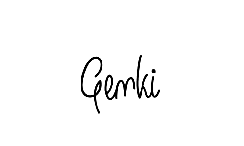 if you are searching for the best signature style for your name Genki. so please give up your signature search. here we have designed multiple signature styles  using Angelique-Rose-font-FFP. Genki signature style 5 images and pictures png