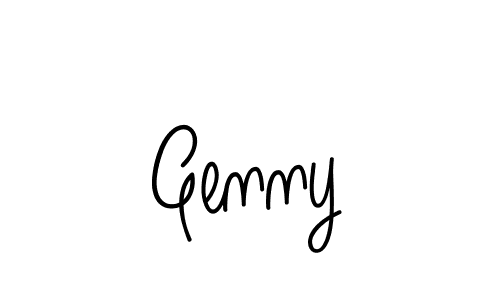 Design your own signature with our free online signature maker. With this signature software, you can create a handwritten (Angelique-Rose-font-FFP) signature for name Genny. Genny signature style 5 images and pictures png