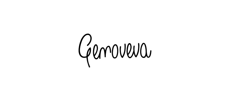 How to make Genoveva name signature. Use Angelique-Rose-font-FFP style for creating short signs online. This is the latest handwritten sign. Genoveva signature style 5 images and pictures png