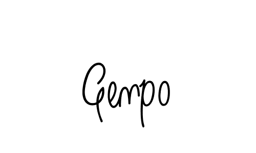 Create a beautiful signature design for name Genpo. With this signature (Angelique-Rose-font-FFP) fonts, you can make a handwritten signature for free. Genpo signature style 5 images and pictures png
