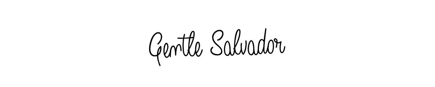 Design your own signature with our free online signature maker. With this signature software, you can create a handwritten (Angelique-Rose-font-FFP) signature for name Gentle Salvador. Gentle Salvador signature style 5 images and pictures png
