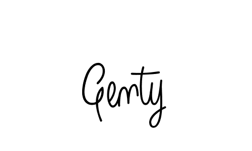 How to make Genty name signature. Use Angelique-Rose-font-FFP style for creating short signs online. This is the latest handwritten sign. Genty signature style 5 images and pictures png