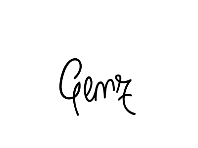 Make a beautiful signature design for name Genz. With this signature (Angelique-Rose-font-FFP) style, you can create a handwritten signature for free. Genz signature style 5 images and pictures png