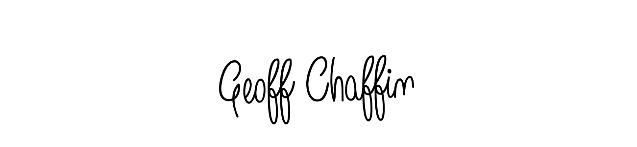 You should practise on your own different ways (Angelique-Rose-font-FFP) to write your name (Geoff Chaffin) in signature. don't let someone else do it for you. Geoff Chaffin signature style 5 images and pictures png